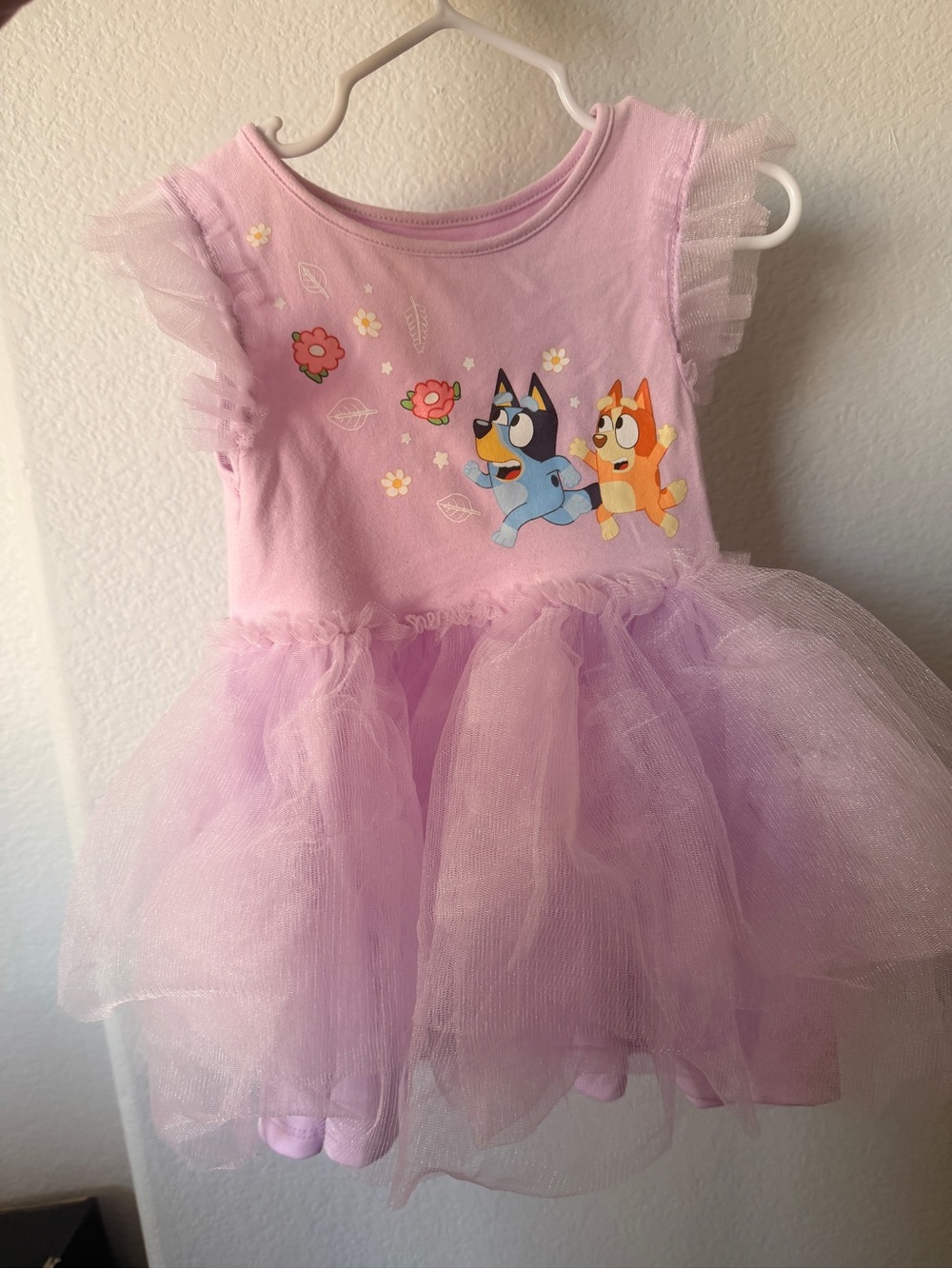 Lavender Tulle BLUEY Girls Casual Dress